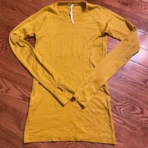 Swiftly Tech long Sleeve Mustard Yellow
